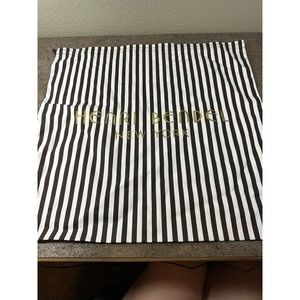 Henri Bendel Centennial Stripe Logo Purse Dust Bag Drawstring 23x23 Jetsetter